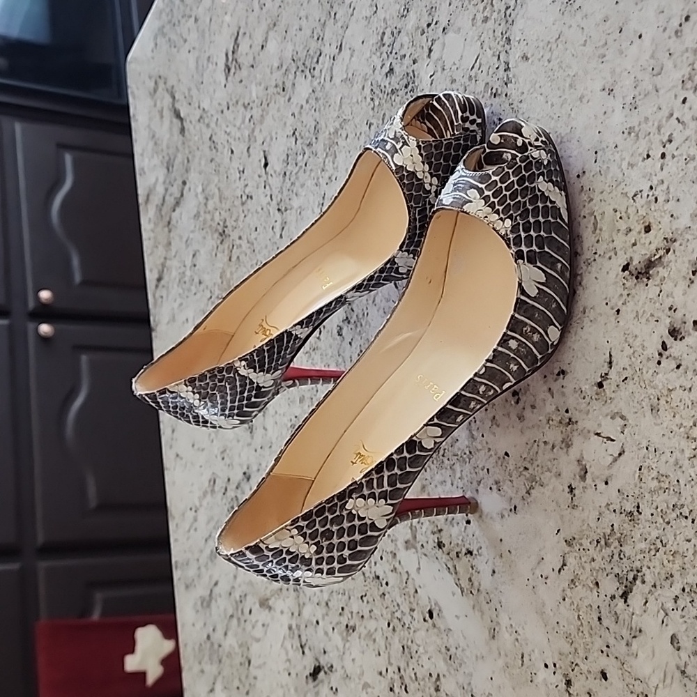 Christian Louboutin Watersnake heels